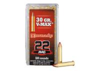 Патроны Hornady, кал. .22 WMR V-Max (30/1,94 гр.), арт.83202 п.=50шт. - купить в Москве в оружейном салоне Арсенал